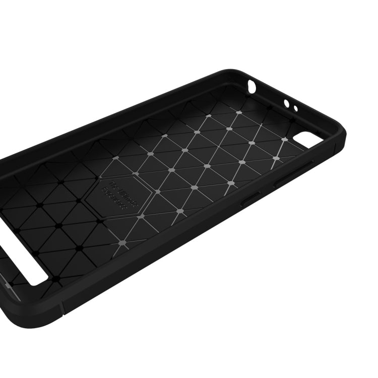 For Xiaomi  Redmi 4A Brushed Texture Carbon Fiber Shockproof TPU Rugged Armor Protective Case