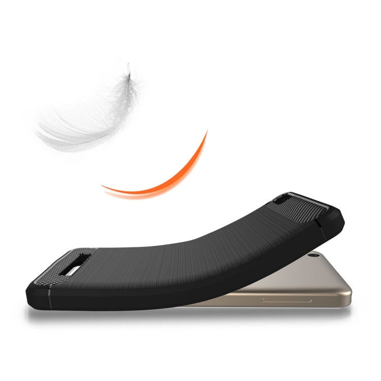 For Xiaomi  Redmi 4A Brushed Texture Carbon Fiber Shockproof TPU Rugged Armor Protective Case