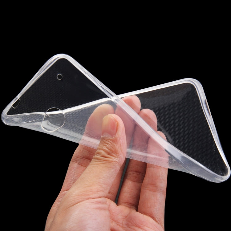 For HTC M7 0.75mm Ultra-thin Transparent TPU Protective Case(Transparent)