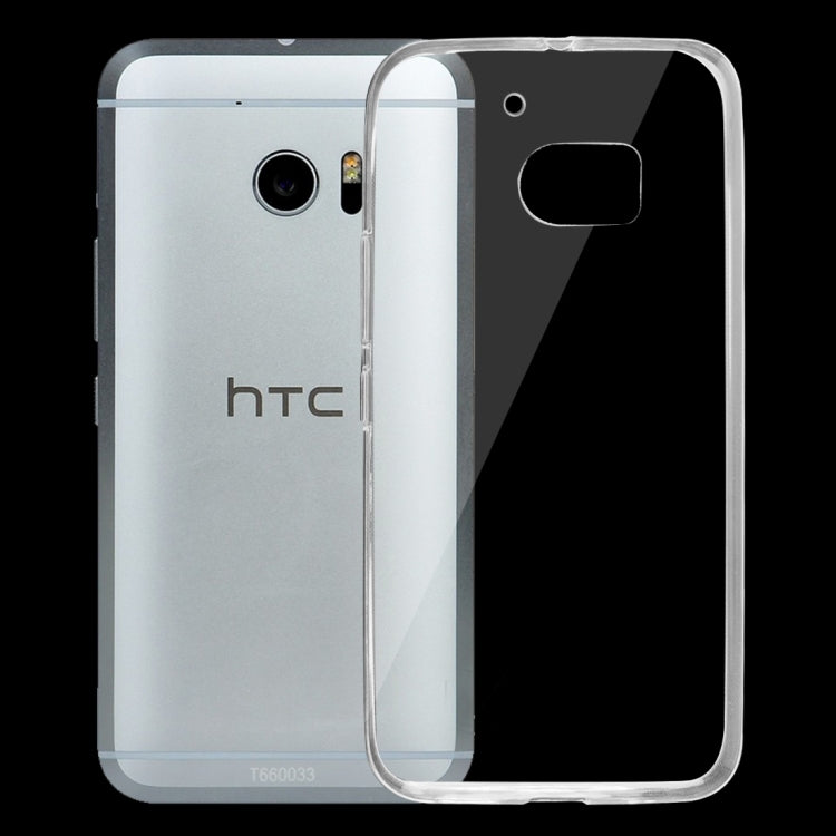 For HTC M10 0.75mm Ultra-thin Transparent TPU Protective Case(Transparent)