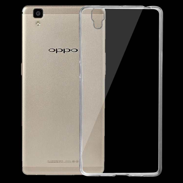 For OPPO  R7s 0.75mm Ultra-thin Transparent TPU Protective Case(Transparent)