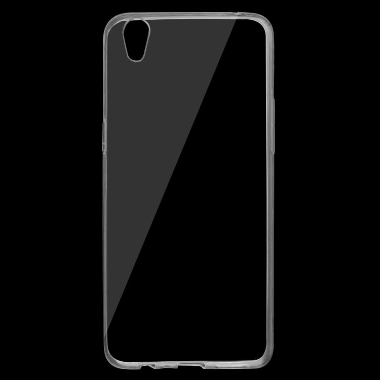 For OPPO  R9 0.75mm Ultra-thin Transparent TPU Protective Case(Transparent)