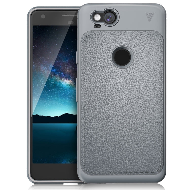 Lenuo for Google Pixel 2 Litchi Texture Full Coverage PU Leather + TPU Protective Back Cover Case