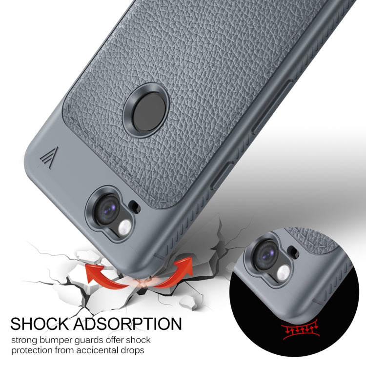 Lenuo for Google Pixel 2 Litchi Texture Full Coverage PU Leather + TPU Protective Back Cover Case