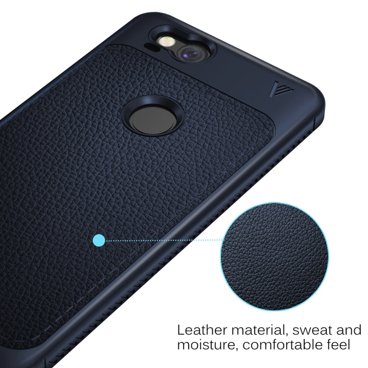 Lenuo for Google Pixel 2 Litchi Texture Full Coverage PU Leather + TPU Protective Back Cover Case