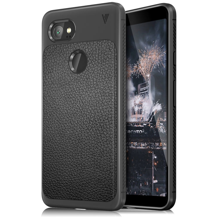 Lenuo for Google Pixel 2 XL Litchi Texture Full Coverage PU Leather + TPU Protective Back Cover Case