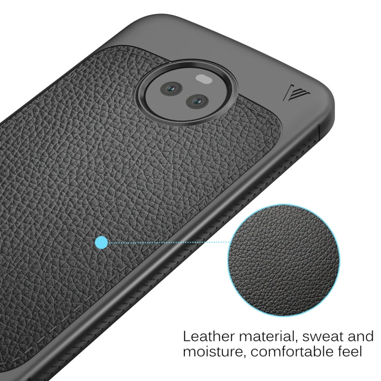 Lenuo for Motorola Moto X4 Litchi Texture Full Coverage PU Leather + TPU Protective Back Cover Case