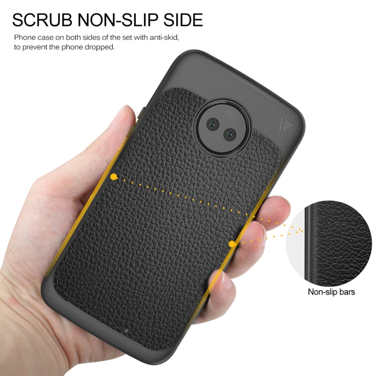 Lenuo for Motorola Moto X4 Litchi Texture Full Coverage PU Leather + TPU Protective Back Cover Case