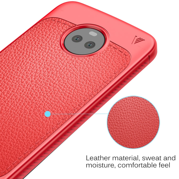 Lenuo for Motorola Moto X4 Litchi Texture Full Coverage PU Leather + TPU Protective Back Cover Case