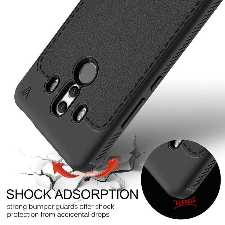 Lenuo for  Huawei Mate 10 Pro Litchi Texture Full Coverage PU Leather + TPU Protective Back Cover Case