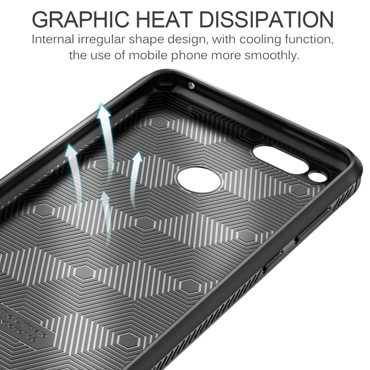 Lenuo for  Huawei Honor Play 7X Litchi Texture Full Coverage PU Leather + TPU Protective Back Cover Case