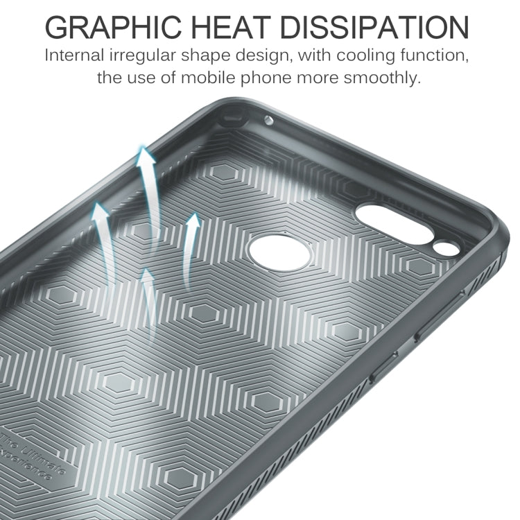 Lenuo for  Huawei Honor Play 7X Litchi Texture Full Coverage PU Leather + TPU Protective Back Cover Case