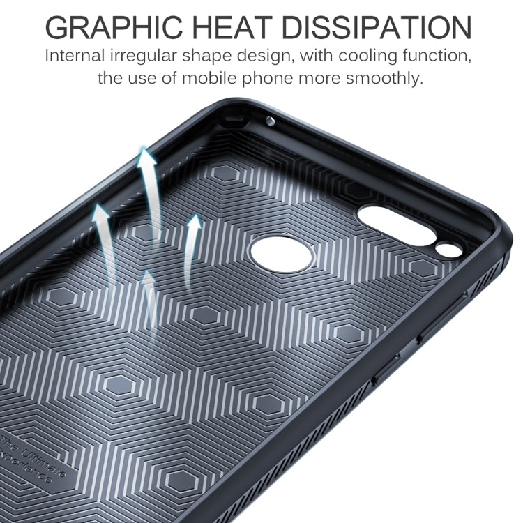 Lenuo for  Huawei Honor Play 7X Litchi Texture Full Coverage PU Leather + TPU Protective Back Cover Case