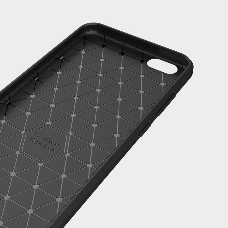 For Vivo Y69 Brushed Texture Carbon Fiber Shockproof TPU Rugged Armor Protective Case