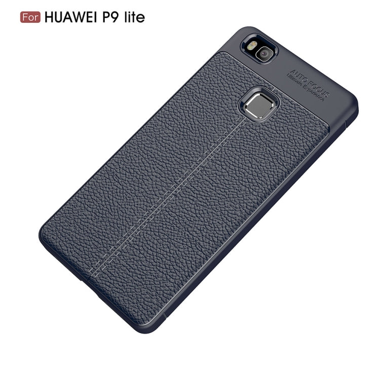 For Huawei P9 Lite Litchi Texture TPU Protective Back Cover Case