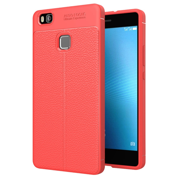 For Huawei P9 Lite Litchi Texture TPU Protective Back Cover Case