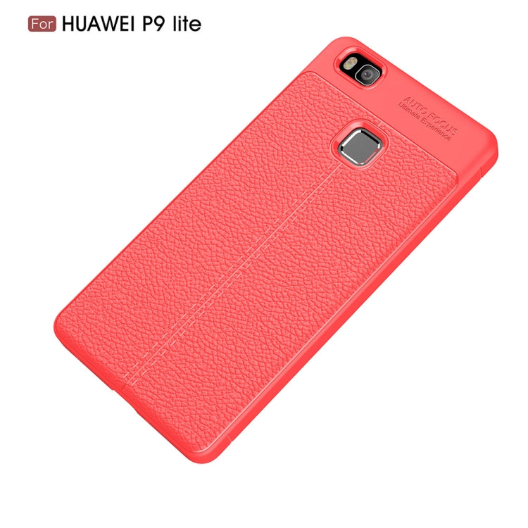 For Huawei P9 Lite Litchi Texture TPU Protective Back Cover Case