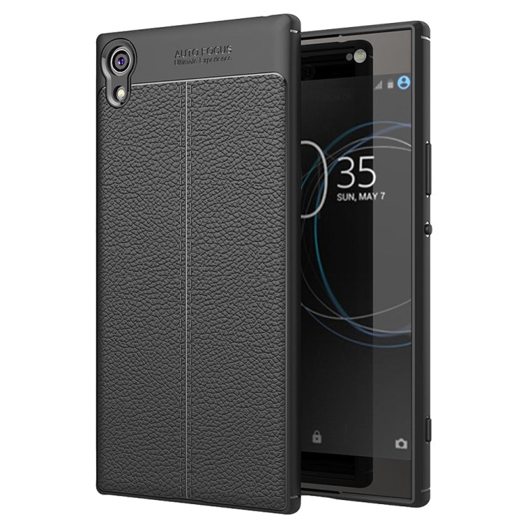 For Sony Xperia XA1 Ultra Litchi Texture TPU Protective Back Cover Case