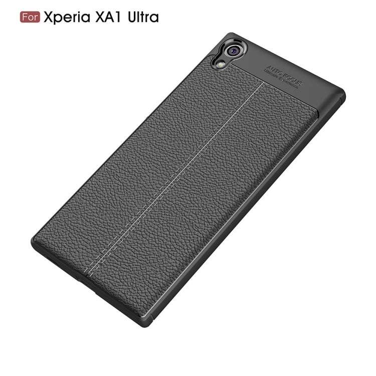 For Sony Xperia XA1 Ultra Litchi Texture TPU Protective Back Cover Case