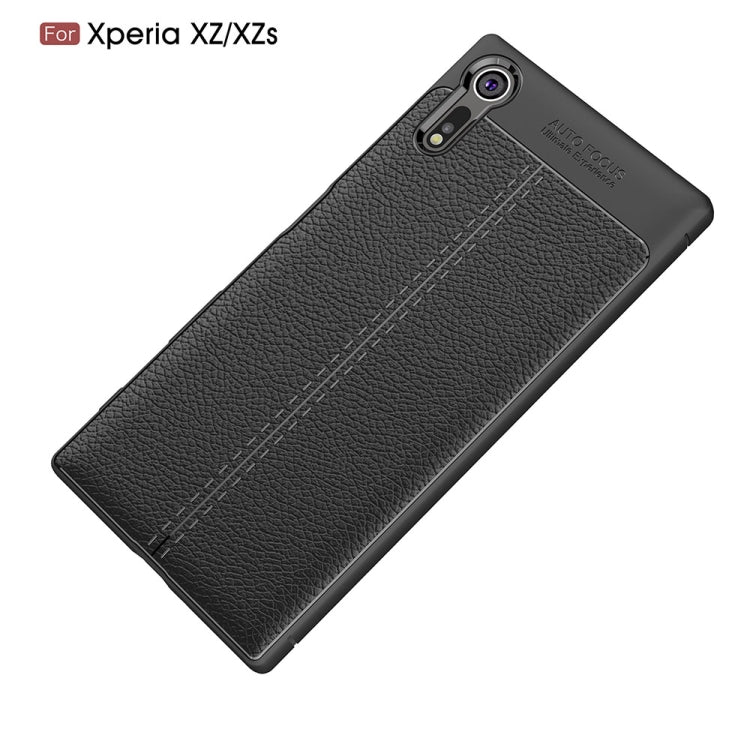 For Sony Xperia XZ / XZs Litchi Texture TPU Protective Back Cover Case