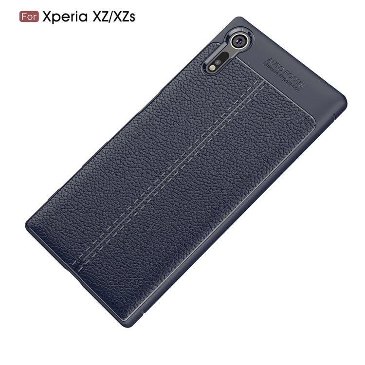 For Sony Xperia XZ / XZs Litchi Texture TPU Protective Back Cover Case