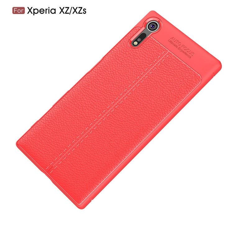 For Sony Xperia XZ / XZs Litchi Texture TPU Protective Back Cover Case