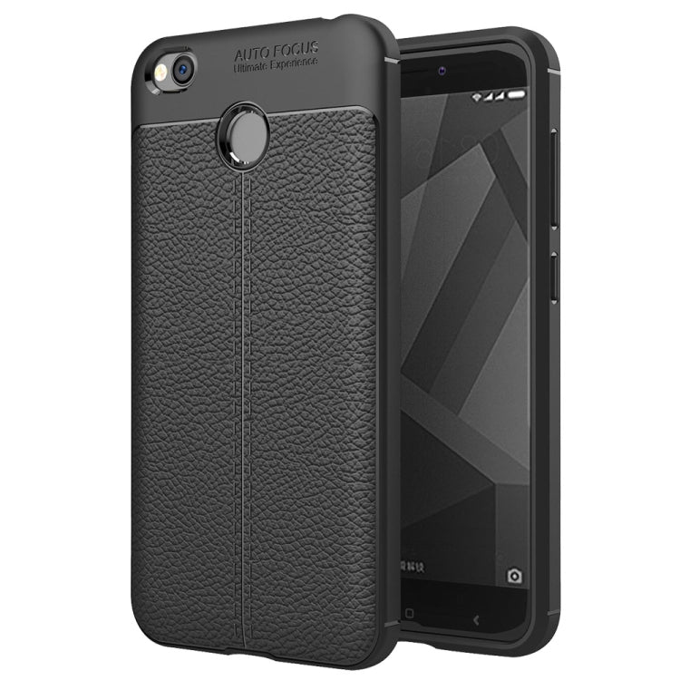 For Xiaomi  Redmi 4X Litchi Texture TPU Protective Back Cover Case