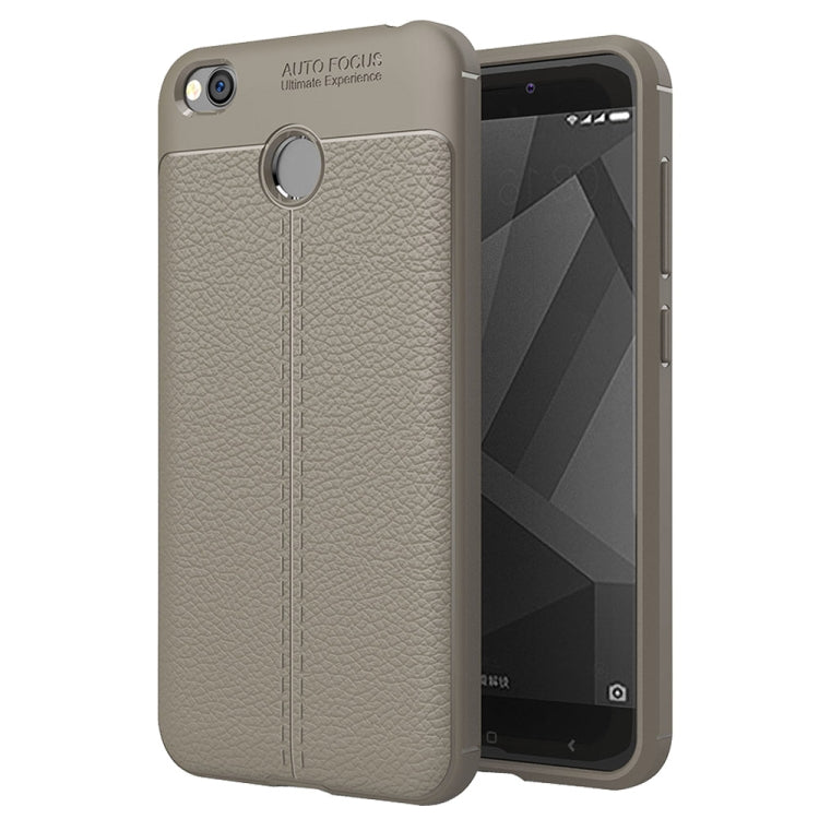 For Xiaomi  Redmi 4X Litchi Texture TPU Protective Back Cover Case