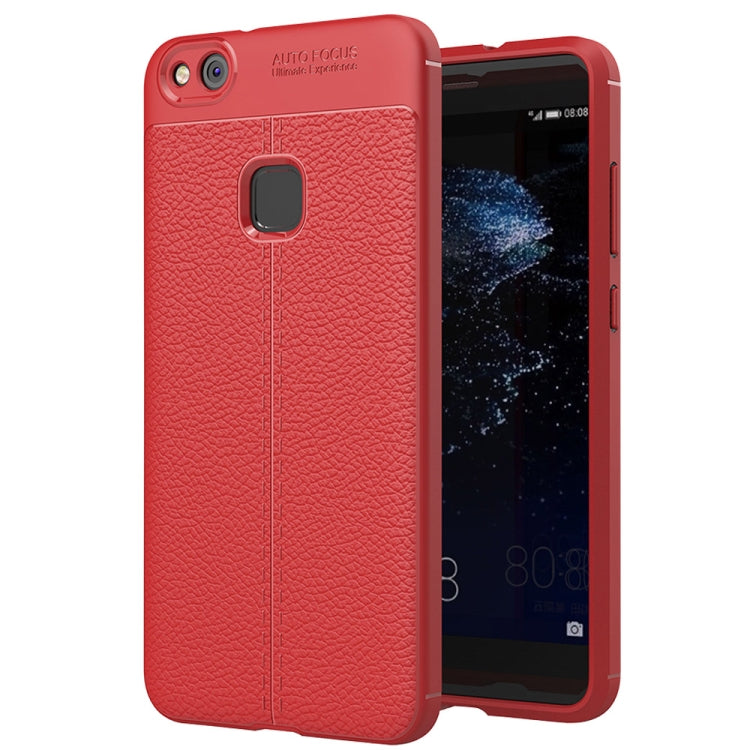 For Huawei P10 Lite Litchi Texture TPU Protective Back Cover Case