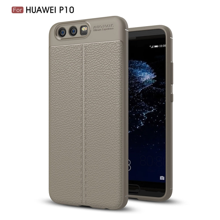 For Huawei P10 Litchi Texture TPU Protective Back Cover Case