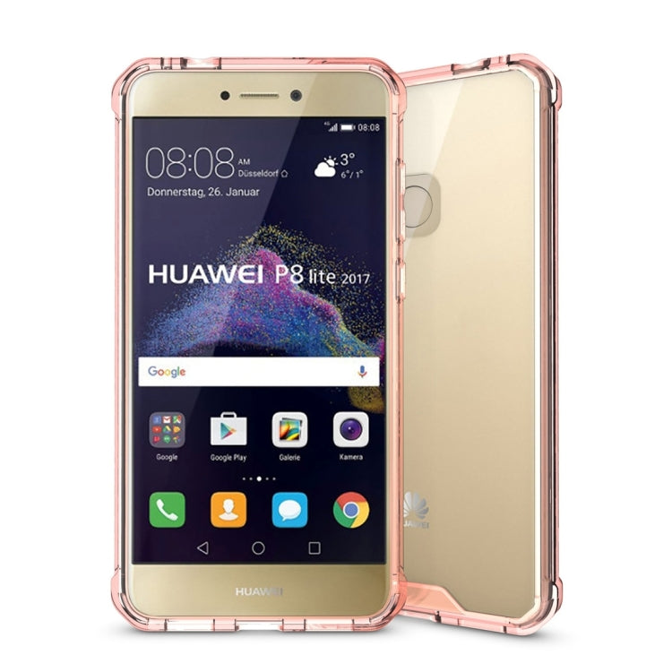 For Huawei Honor 8 Lite & P8 Lite (2017) Acrylic + TPU Transparent Armor Protective Case