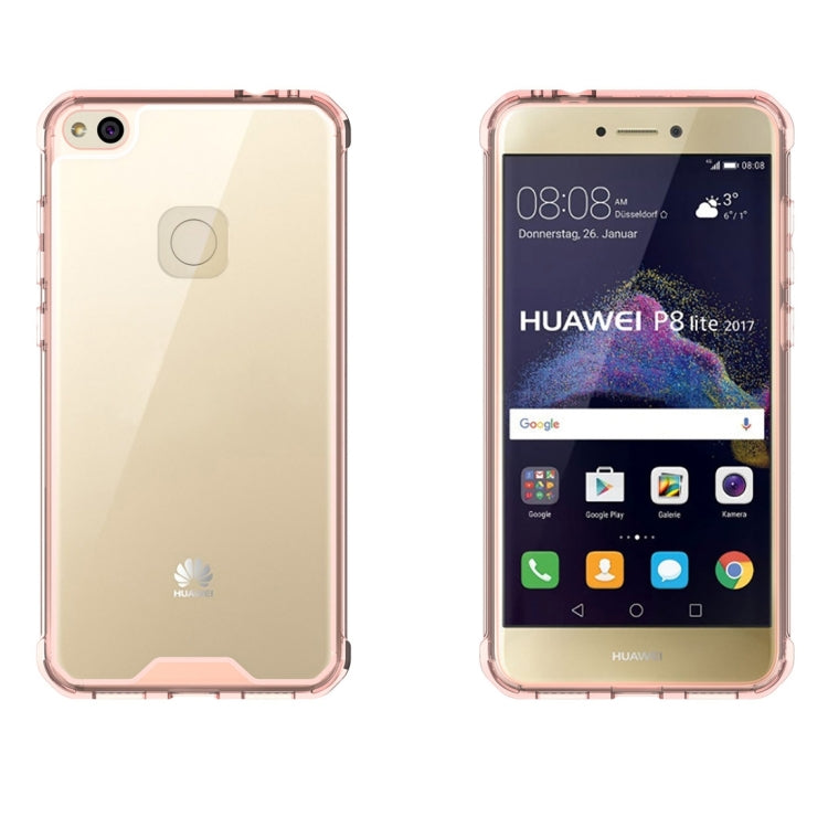 For Huawei Honor 8 Lite & P8 Lite (2017) Acrylic + TPU Transparent Armor Protective Case