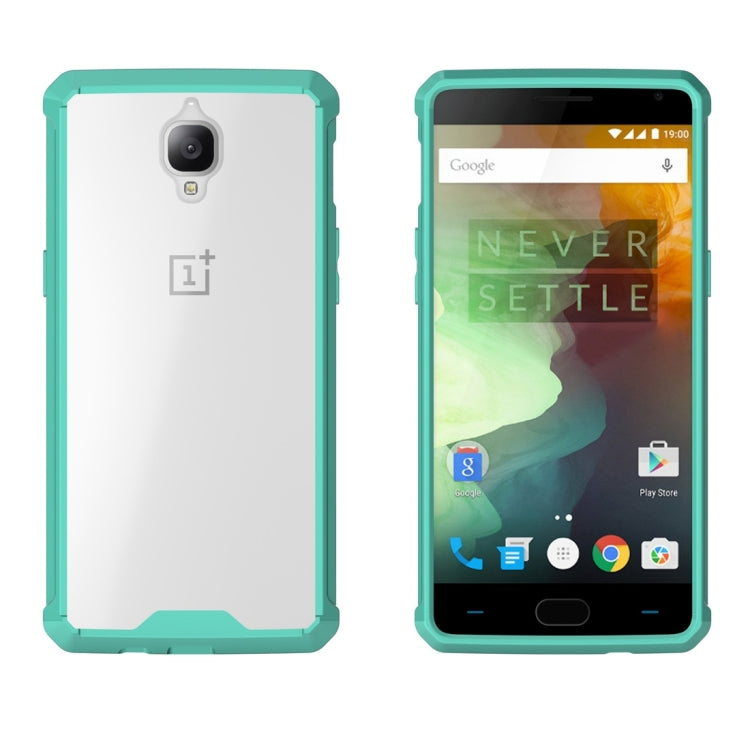 For Oneplus 3 Acrylic + TPU Transparent Armor Protective Case