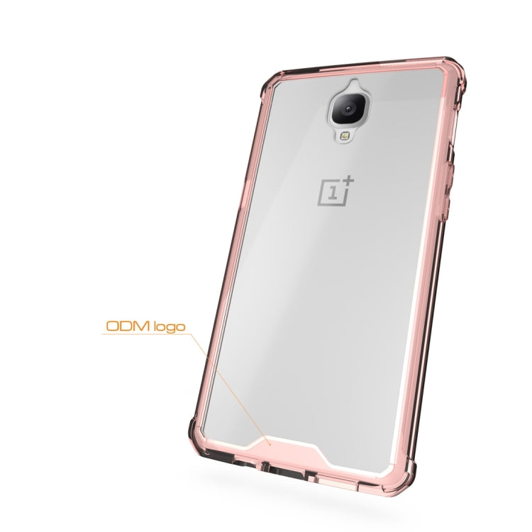 For Oneplus 3 Acrylic + TPU Transparent Armor Protective Case