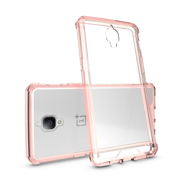 For Oneplus 3 Acrylic + TPU Transparent Armor Protective Case