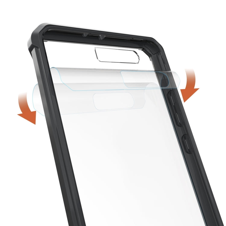 For Huawei P10 Plus Acrylic + TPU Transparent Armor Protective Case