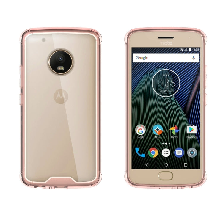 For Motorola G5 Plus Acrylic + TPU Transparent Armor Protective Case