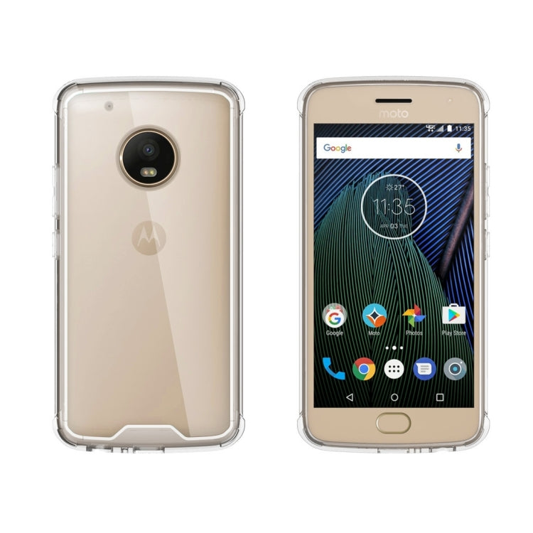 For Motorola G5 Plus Acrylic + TPU Transparent Armor Protective Case