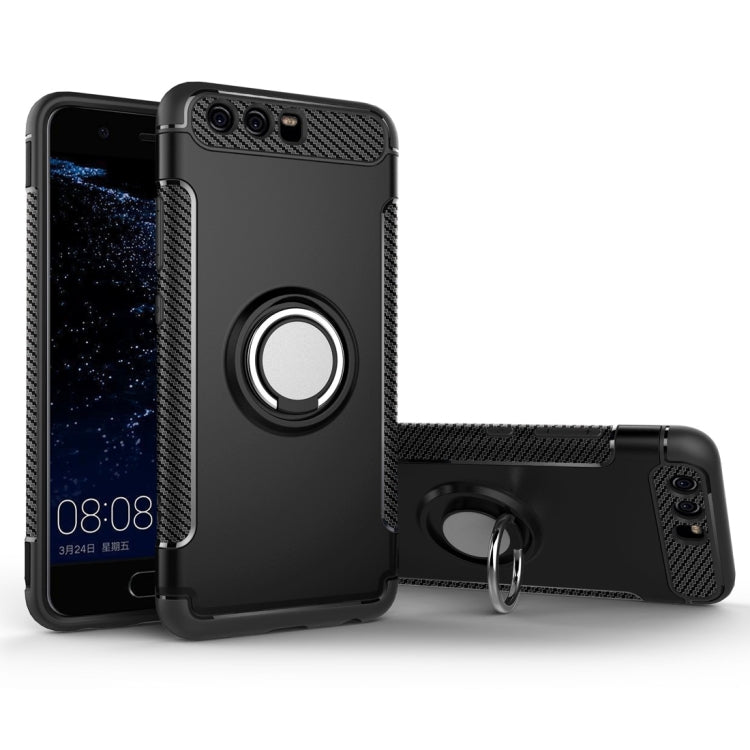 For Huawei P10 Plus Magnetic 360 Degree Rotation Ring Armor Protective Case