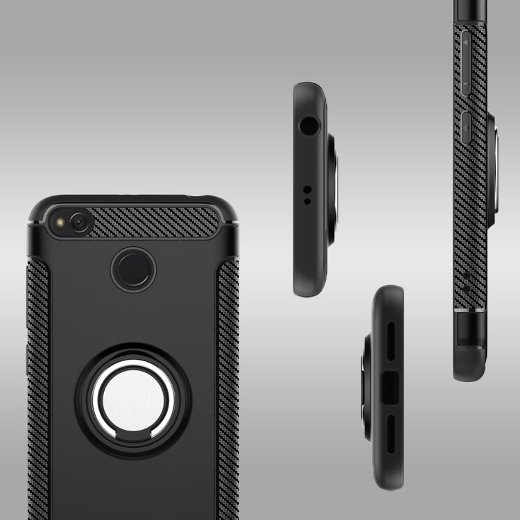 For Xiaomi  Redmi 4X Magnetic 360 Degree Rotation Ring Armor Protective Case