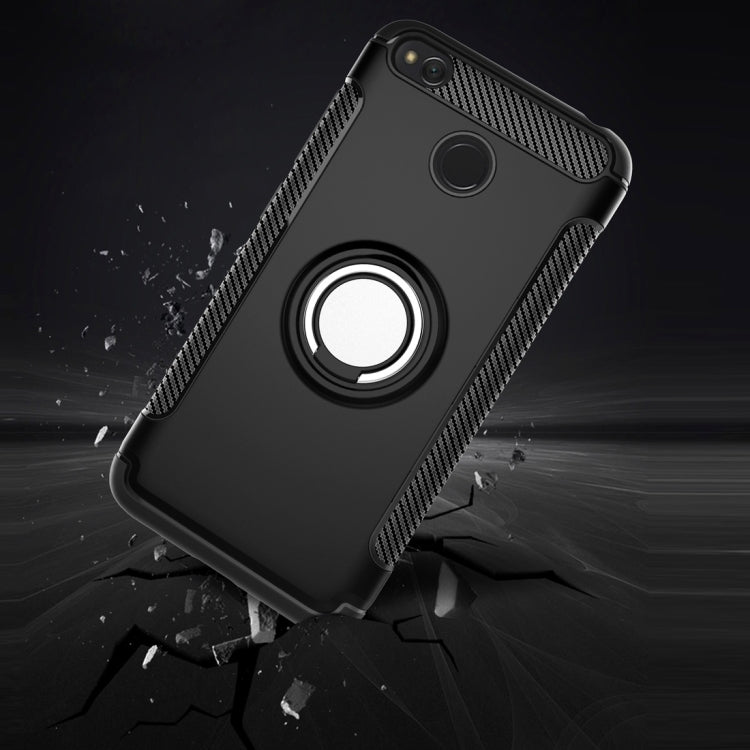 For Xiaomi  Redmi 4X Magnetic 360 Degree Rotation Ring Armor Protective Case