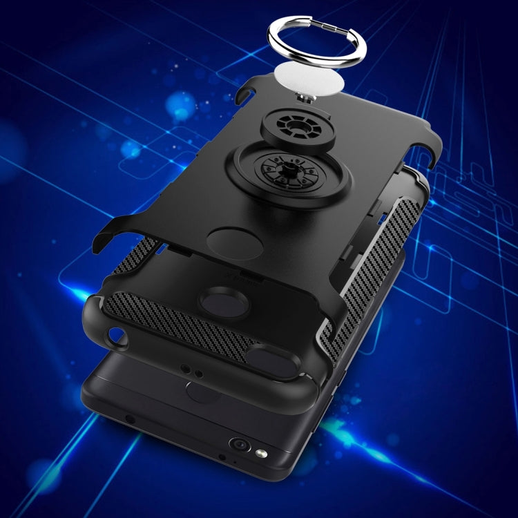 For Xiaomi  Redmi 4X Magnetic 360 Degree Rotation Ring Armor Protective Case