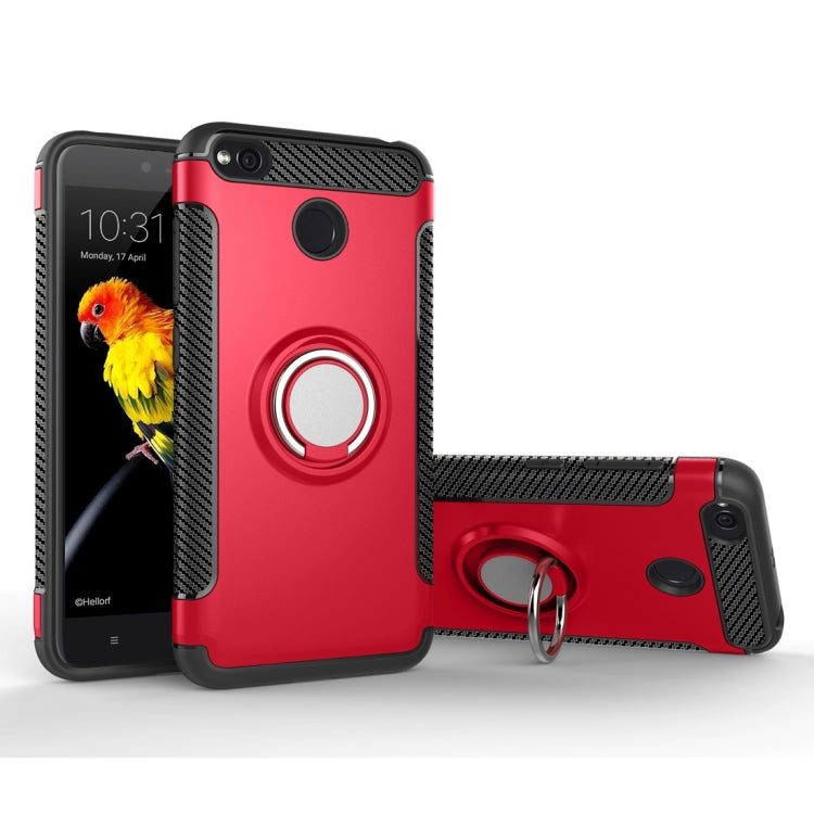 For Xiaomi  Redmi 4X Magnetic 360 Degree Rotation Ring Armor Protective Case