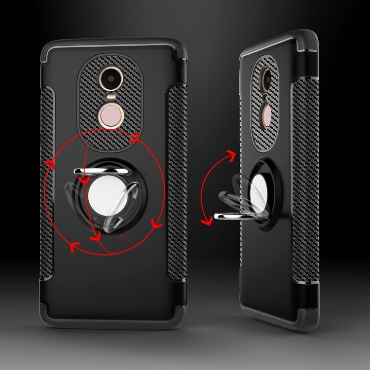 For Xiaomi  Redmi Note 4X Magnetic 360 Degree Rotation Ring Armor Protective Case