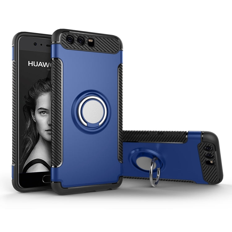 For Huawei P10 Magnetic 360 Degree Rotation Ring Armor Protective Case