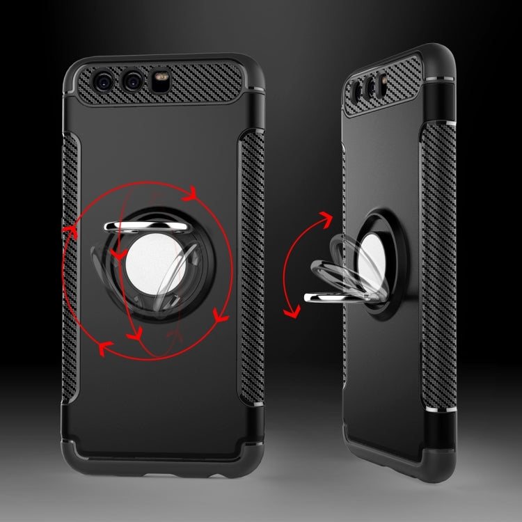 For Huawei P10 Magnetic 360 Degree Rotation Ring Armor Protective Case
