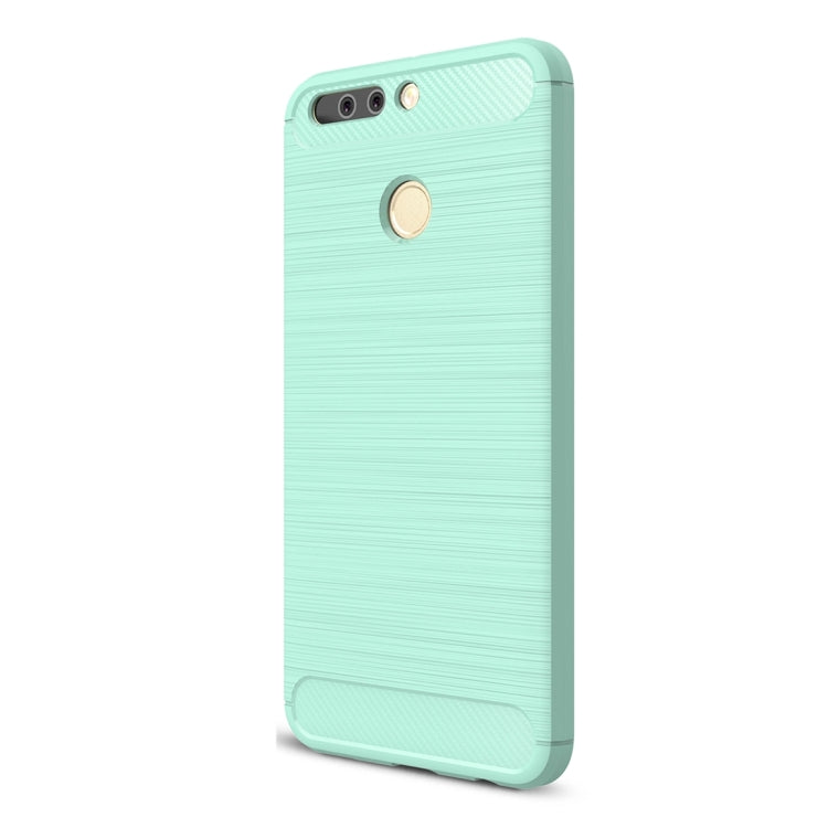 For Huawei  Honor V9 Brushed Carbon Fiber Texture Shockproof TPU Protective Cover Case