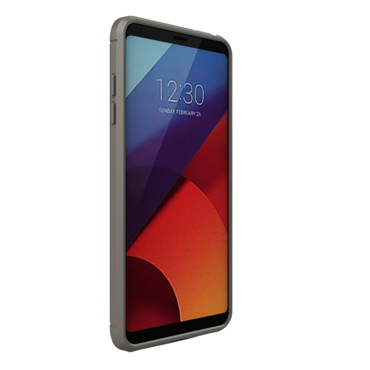 For LG G6 Brushed Carbon Fiber Texture Shockproof TPU Protective Cover Case