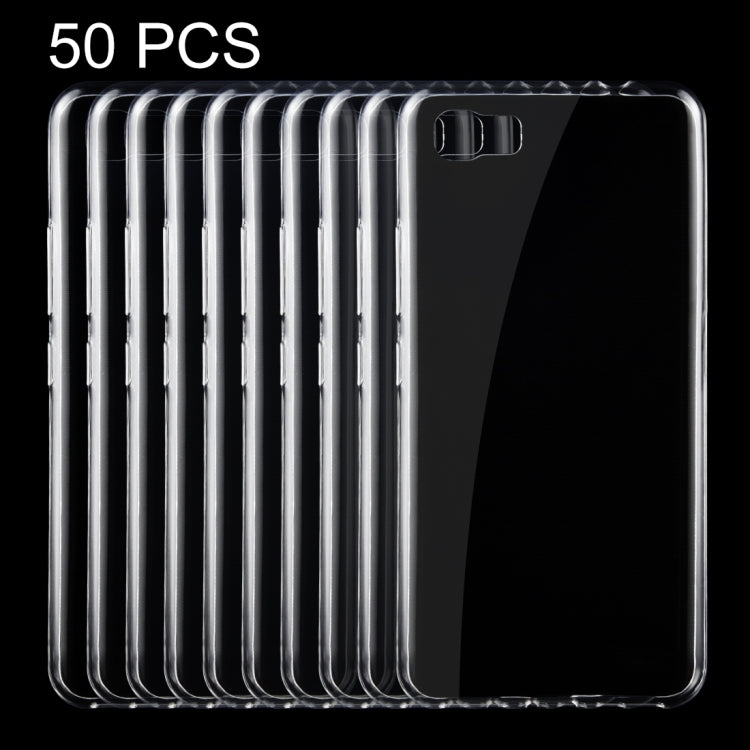 50 PCS for Asus Zenfone 3s Max / ZC521TL 0.75mm Ultra-thin Transparent TPU Protective Case