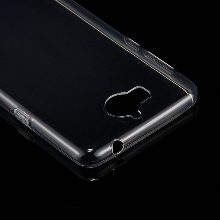 50 PCS for  Huawei Y5 (2017) 0.75mm TPU Transparent Protective Case Back Cover Shell